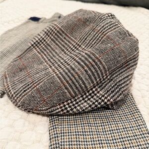 Boys Plaid Newsboy Cap